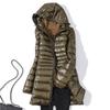 Ultralight Women Puffer Jacket Duck Down Hooded Coat Warm Windbreaker Parka for Autumn Winter Portable Female
