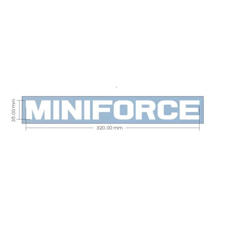 MINIFORCE Car Rear Windshield Window Waterproof for Mini Cooper S JCW One F54 F55 F56 F60 R55 R56 R60 R61 R50 R53 Auto Stickers 32x3.5CM