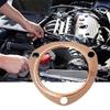 2 PCS 3 Inch Copper Header Exhaust Collector Gaskets, Exhaust Gaskets, Durable, Reusable for SBC BBC 302 350 454 383 Exhaust Gaskets (3 Bolt Pattern)