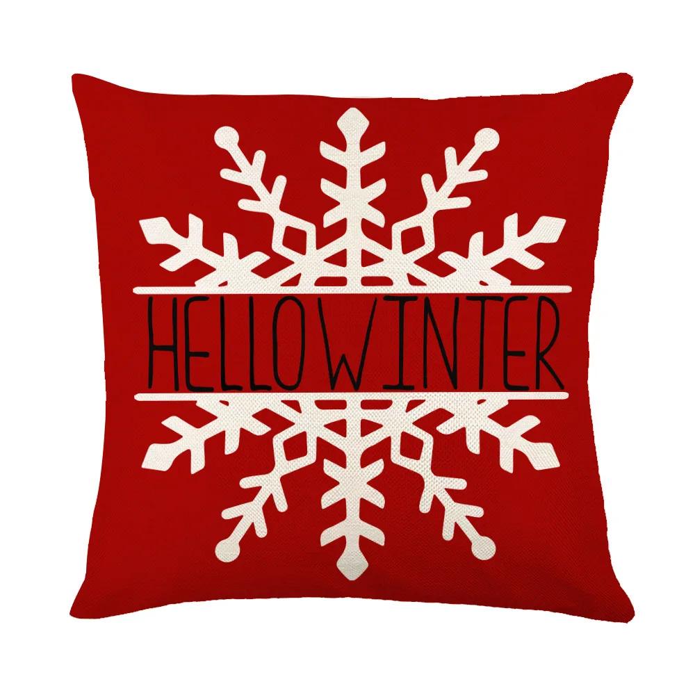 Poszewka na poduszkę świąteczna, poszewka na poduszkę z jeleniem w stylu farmhouse, zimowa dekoracja świąteczna, poszewka na poduszkę, dekoracja wnętrza