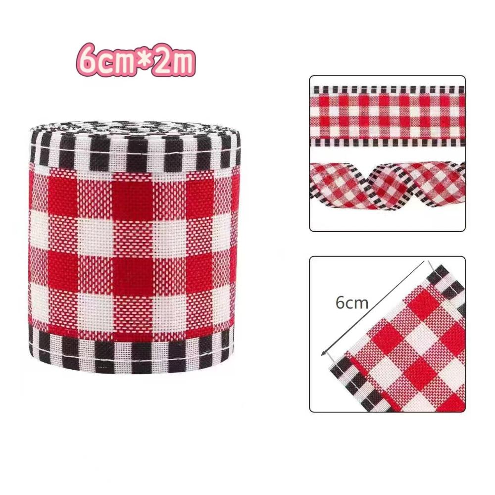 

6cm x 2m Christmas Print Ribbon, Retro Truck Snowflake Tree Pattern for DIY Garlands, Bows & Holiday Decor