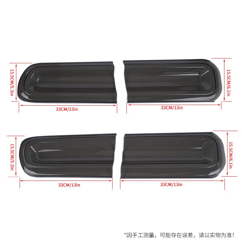 Coperture Fanali Posteriori Fumè Protezioni Fanali Posteriori Rivestimento Accessori Esterni per Dodge Challenger 2015-2025 (4 pezzi)
