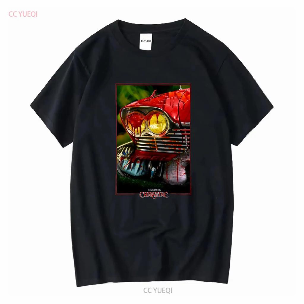 Halloween Stephen Kings Christine T Shirt Classic Horror Car Movie Fan 80s long or short sleeves vintage Washed Stylish Casual