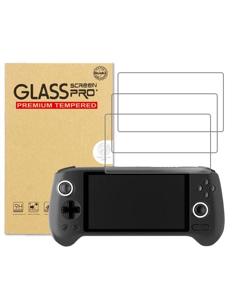 HD Protective Tempered Glass Scratch-proof Game Console Screen Protection Film Anti-Glare Compatible with Anbernic RG556