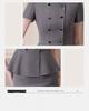Gray Women's High-End Professional Short-Sleeve Two-Piece Summer Workwear