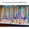 KNEW BUILT Gift Pink Castle Model Kits Toys Microblock Building Blocks for Adults Princess Kids Castles Architecture Set Bricks