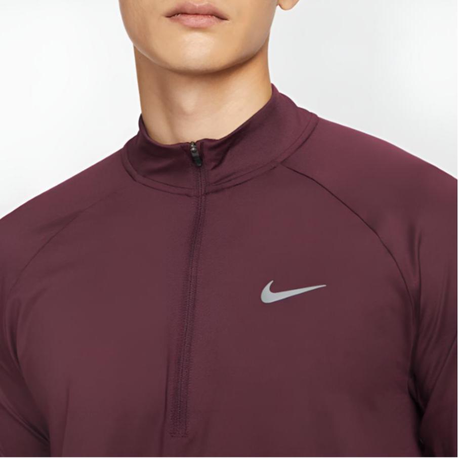 Nike Logo Halber Reißverschluss Lauf Training Langarm T-Shirt Herren Oberteile HV2181652
