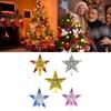 Christmas Topper Tree Hollowed Out Star Ornaments Party Home Decoration Gift