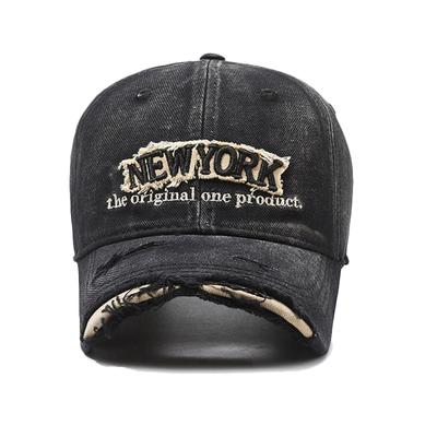Vintage  Embroidered Letter Denim Baseball Cap For Men Women Spring Summer Cap Sun Hat