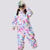 Combinaison de Ski MUTUSNOW pour Enfants - Combinaison de Neige Chaude Une Pièce pour Garçons/Filles