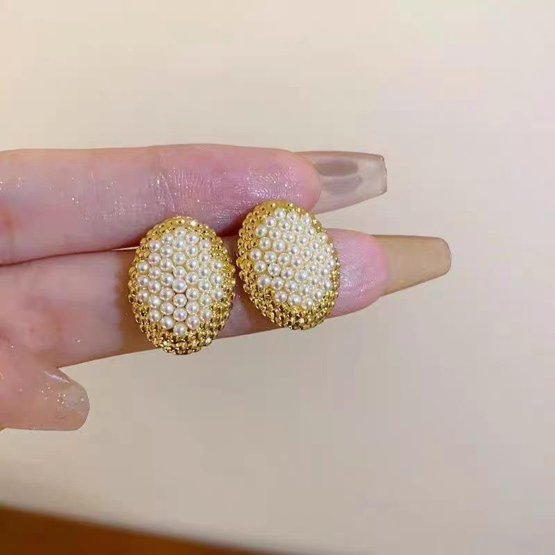 Pearl Earrings Women's High-end Earrings Ear Jewelry High-end Stud Earrings Niche Design Light Luxury