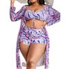 Minimalist Printed Camisole Bikini Set Minimalist Print Strap Bikini Suit