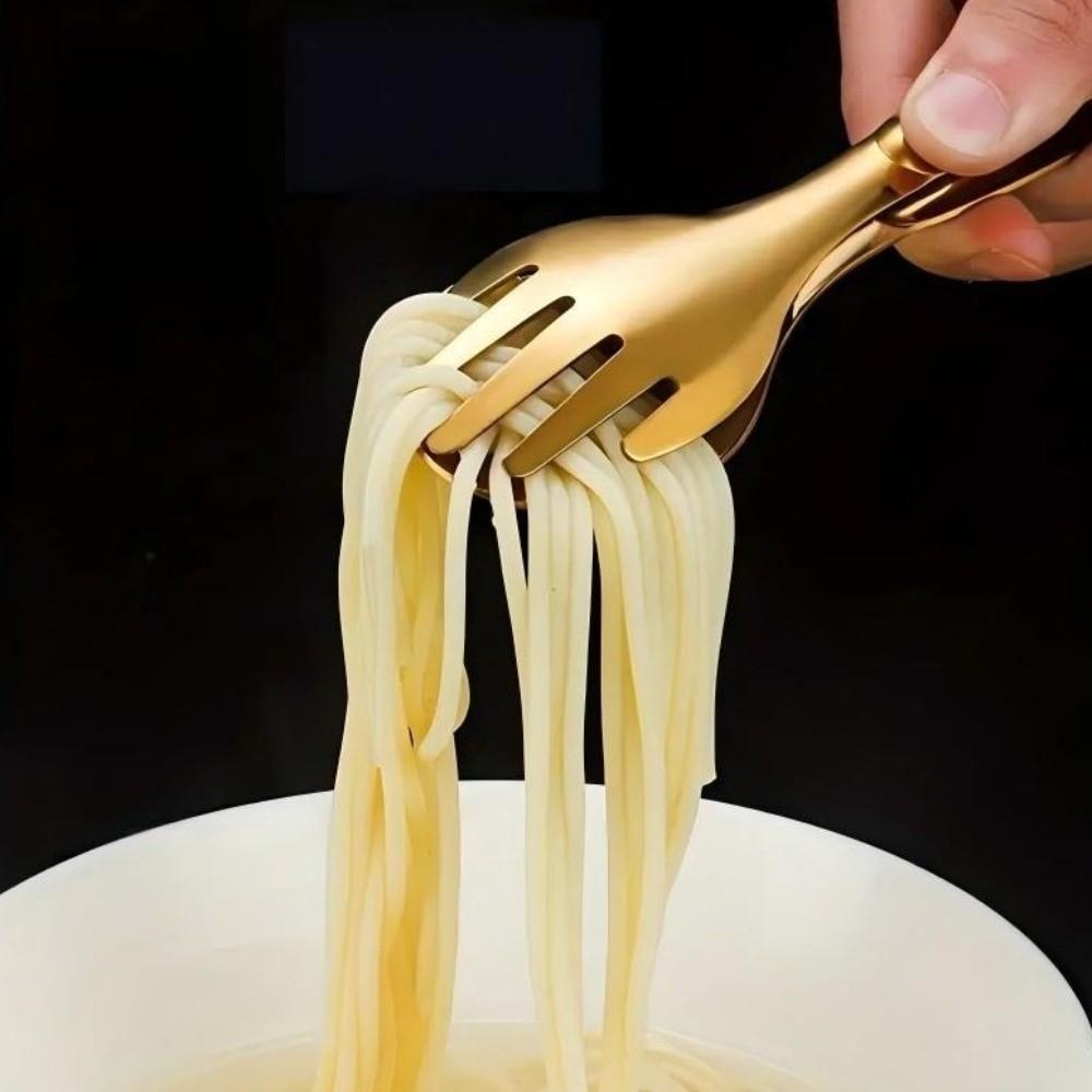 Non-Slip Stainless Steel Salad Tongs Multi-function Barbecue Tongs Food Tongs Camping