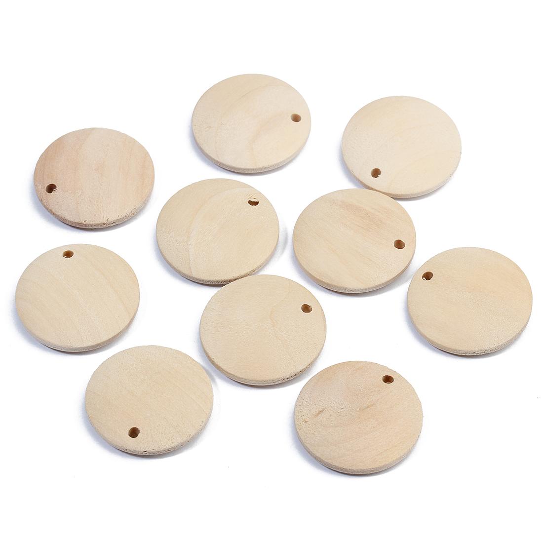 

10/20pcs/lot Flat Round Natural Wooden Slices Log Discs Loose Spacer Beads For Jewelry Making DIY Bracelets Pendants Accessories 20mm 20pcs бежевый