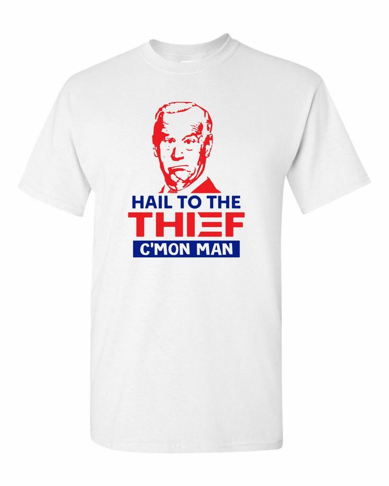 Joe Biden Funny T-shirt- Hail to the Thief T-shirt Unisex T-Shirt S