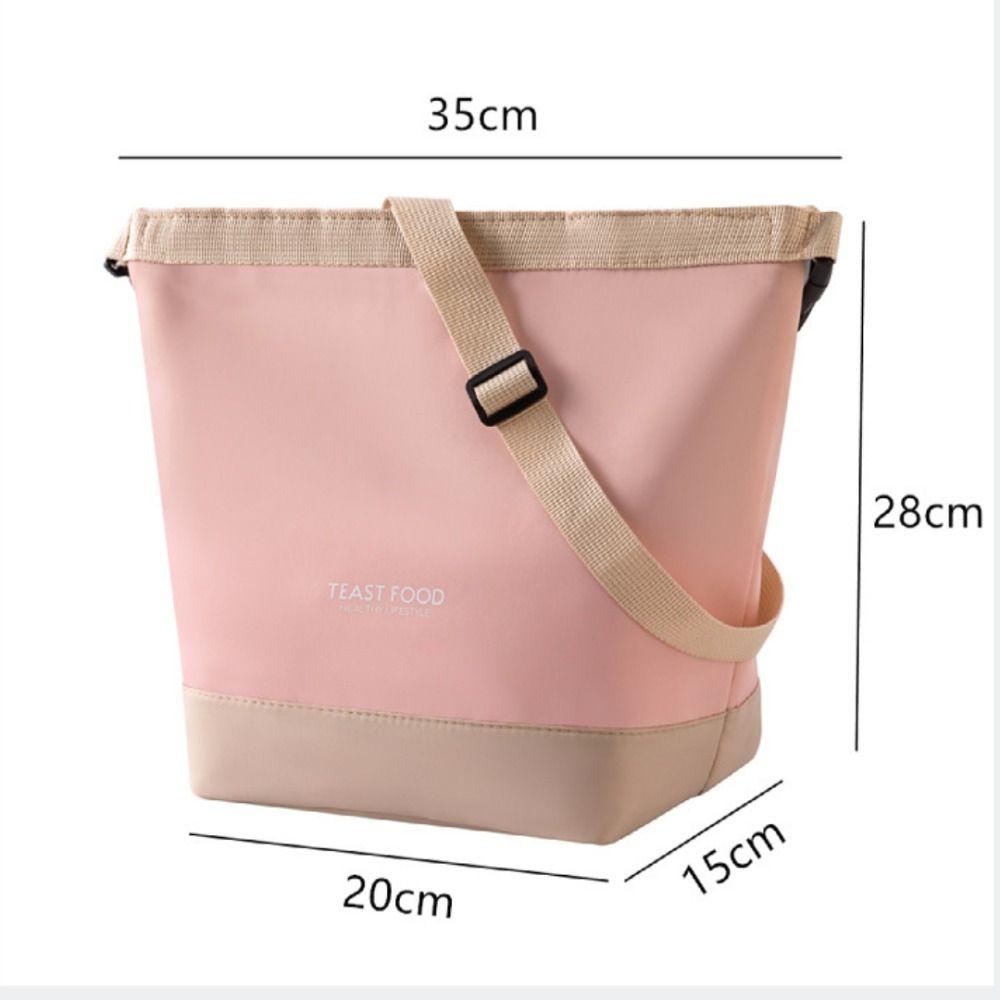 Waterproof Insulated Lunch Bag Large Capacity Oxford Lunch Tote Bags Thickened Ice Pack Thermal Insulation Bag