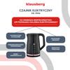 Electric Kettle with Temperature Control 1.7L Cordless Black KLAUSBERG KB-7896