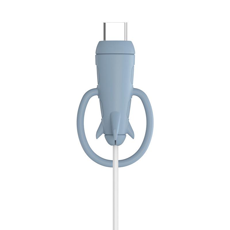 Silikonowy ochraniacz na kabel i pasek do przechowywania 2 w 1 dla ładowarek Apple