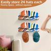M-Modern-Hat Racks For Baseball Caps Wall Hat Organizer Fit 20 Caps Holder,2Packs Sturdy Wall Mounted Hat Storage Organizer
