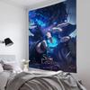 Anime Comics PeripheralsSolo Leveling Tapestry Room Decor Wall Cloth Party Hanging Background Room Decor Baby Room