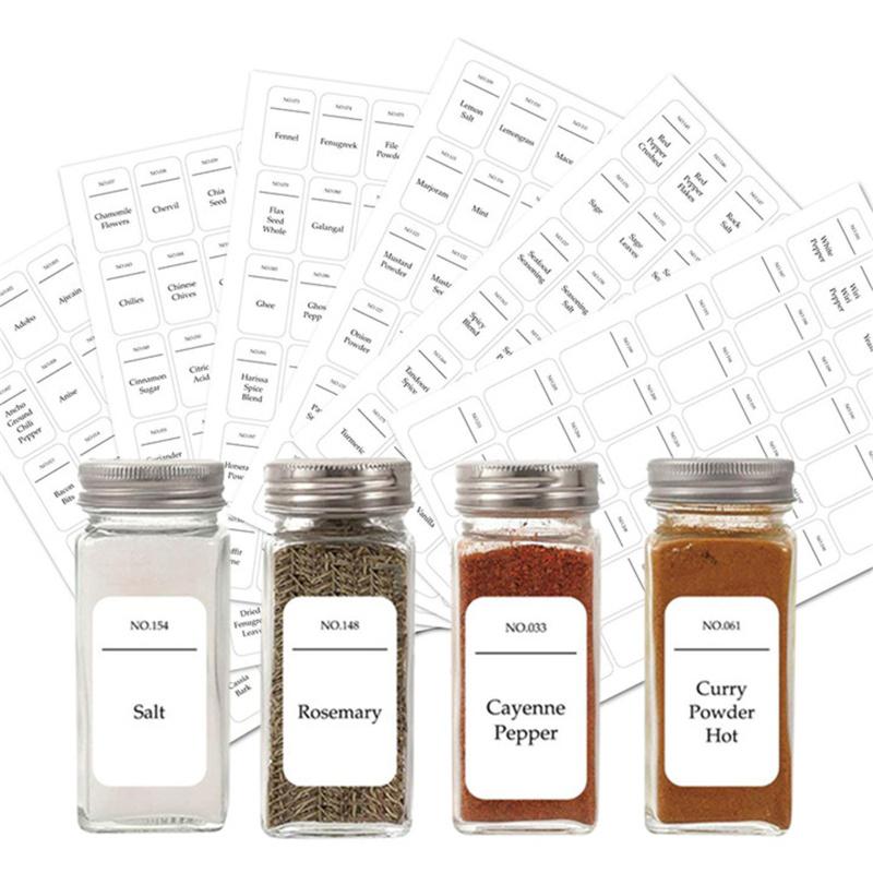 216 ks Samolepicí štítky Vodotěsné Odolné proti oleji Předtištěné Minimalistické samolepky Do kuchyně