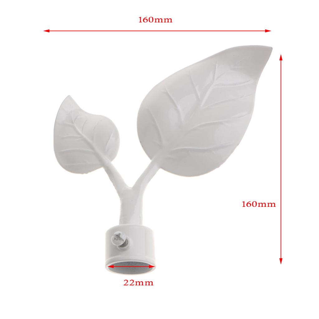 Curtain Recess Brackets Drapery Pole Ornament For 22mm Poles