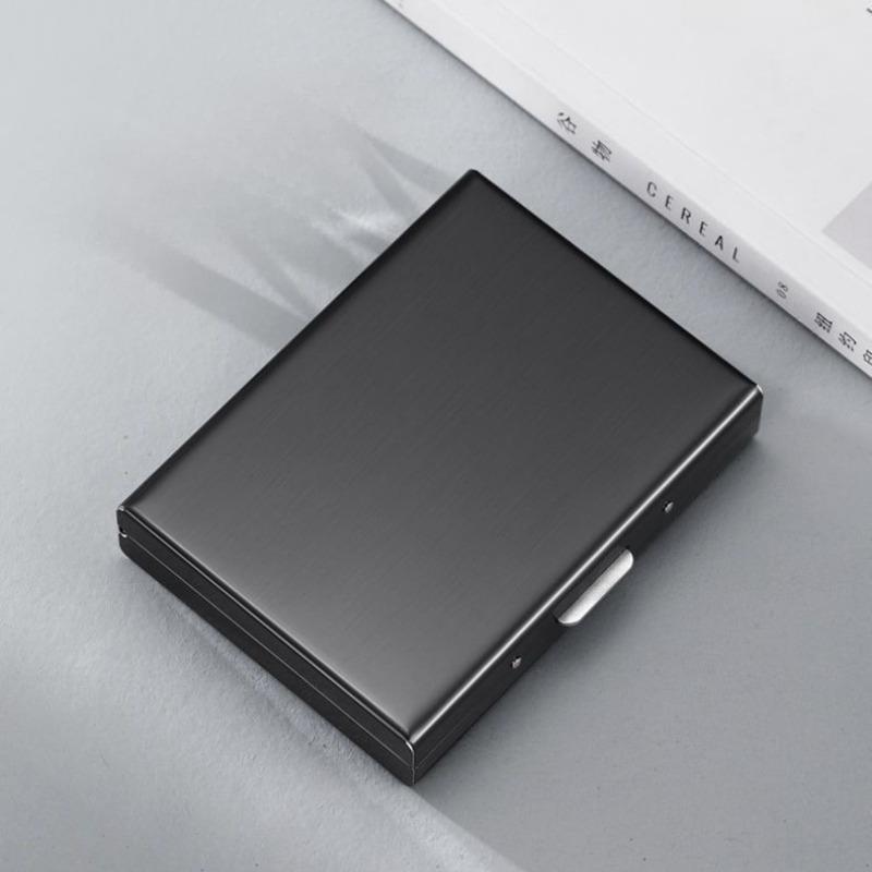 1Pc  Pocket Steel Holder  Stainless Business ID Card Blocking Credit Protector Case Box