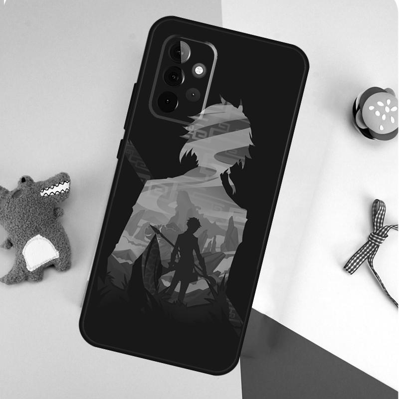 Zhongli Genshin Impact For Samsung Galaxy A55 A35 A15 A54 A34 A14 A53 A33 A13 A05 A06 A16 A22 A32 A52 Phone Case