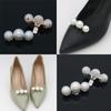 1 st Bröllop Brud Berlock Spänne Pärldekoration Klämmor Stor Pärla Skodekorationer för Kvinnor