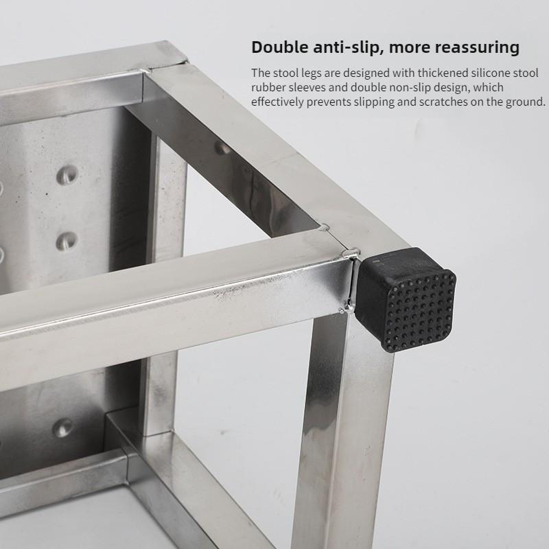 Thickened Stainless Steel Footrest Stool Household Outdoor Non Slip Step Footstool Hospital Examination Mat Footstool