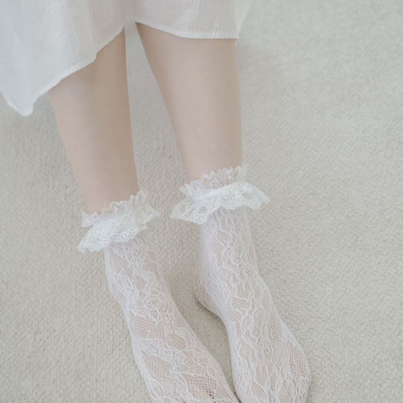 meminn lowzina lace socks 2colors