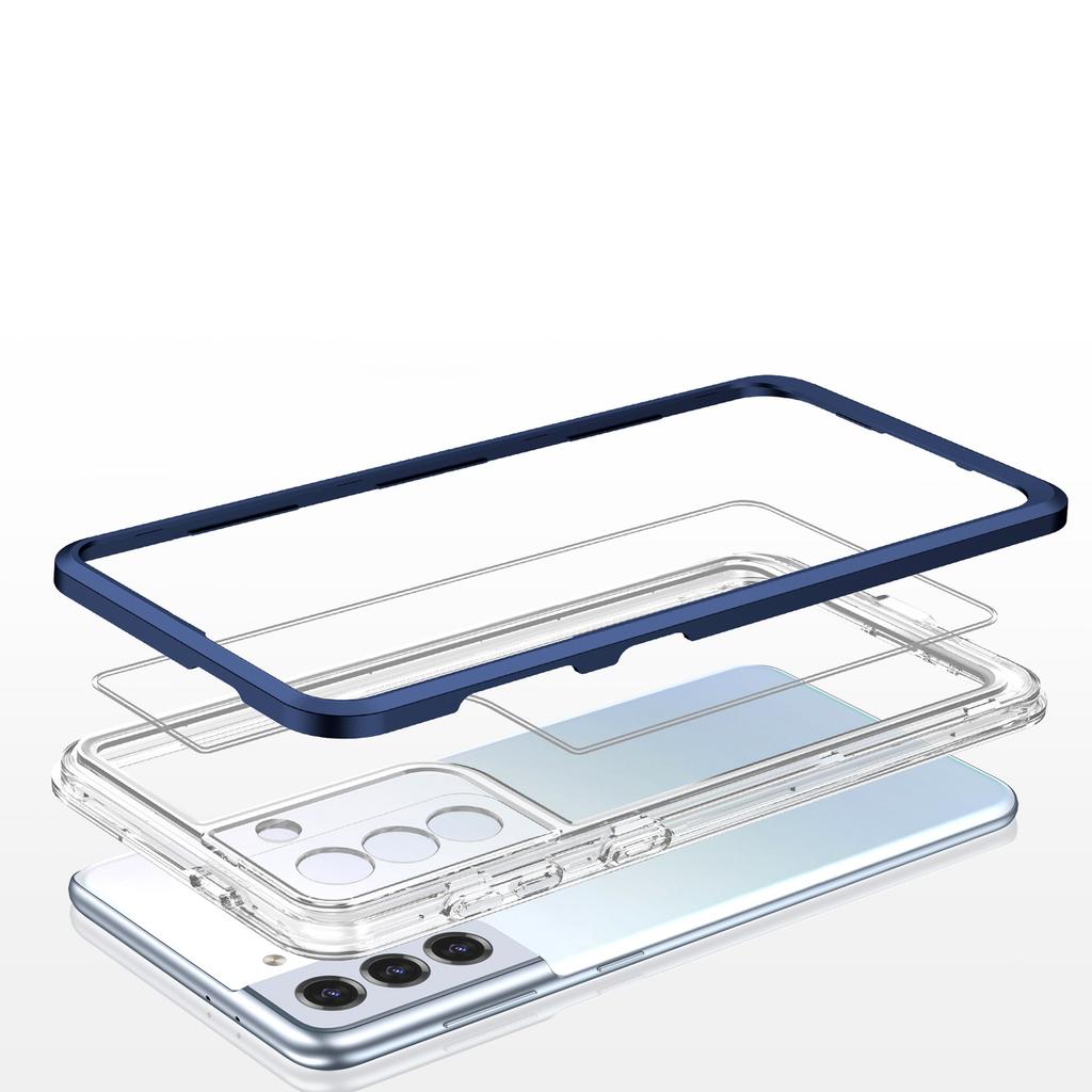 Hurtel Samsung S22+ Clear Gel Case Blue Frame