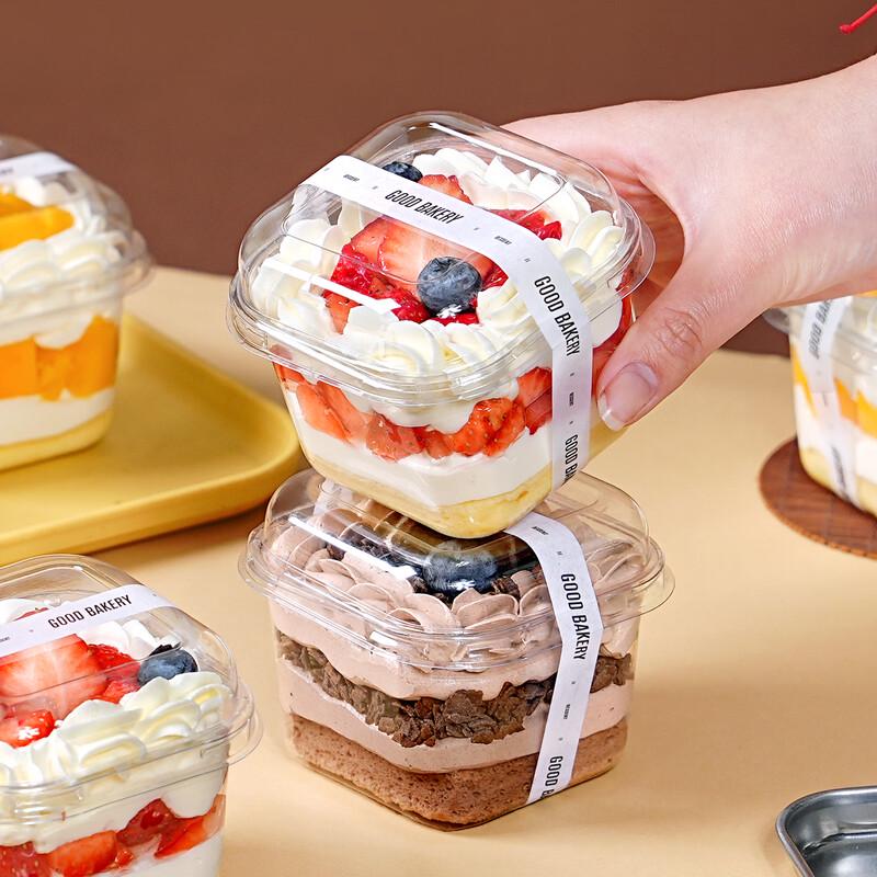 Transparent Square Cake & Dessert Packaging Box