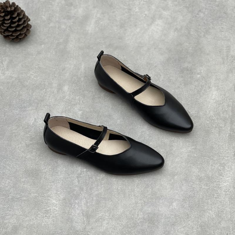 New Pointed-toe Single-toe Flat Simple and Versatile Women's Shoes