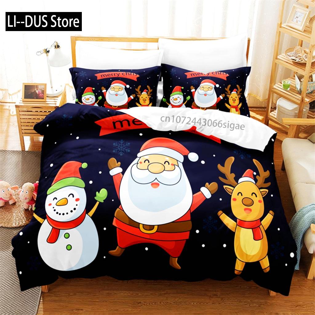 Christmas  Bedding Set Duvet Cover Set 3d Bedding Digital Printing Queen Size Bedding Sets Fashion Design