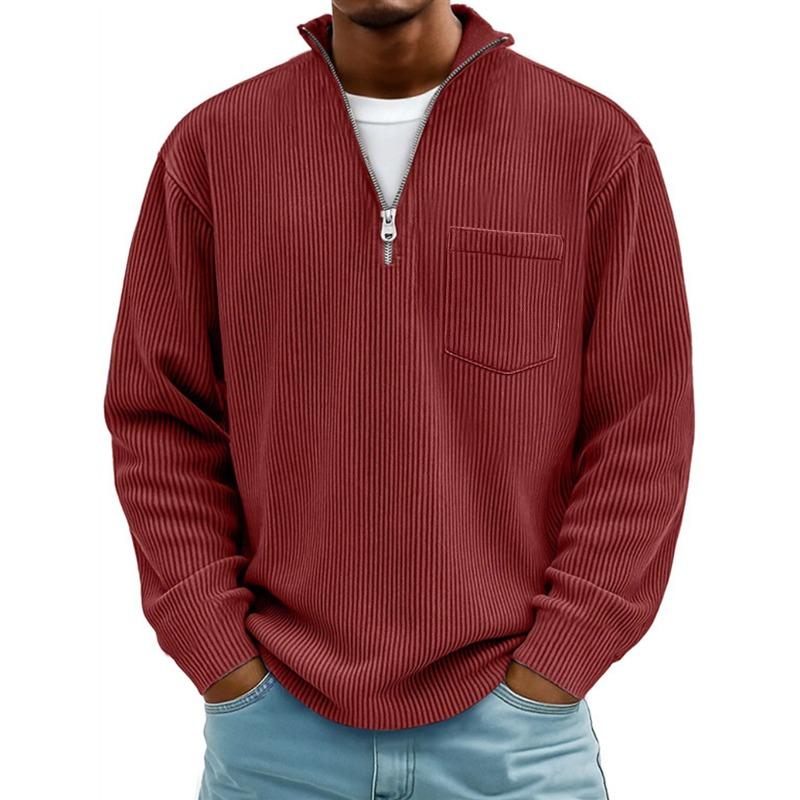 Herren Outdoor Hemd Lässig Täglich Sport Oberteil Einfarbige Große Größe Herbst Und Winter Sweatshirts Camping Wanderhemden