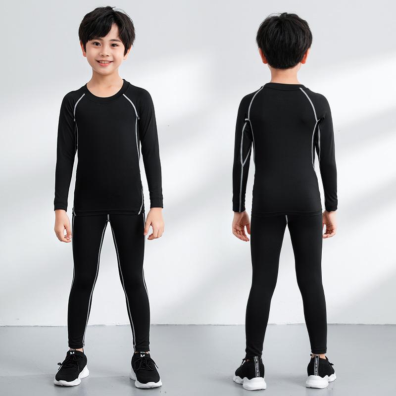 [High Quality] Children's Basketball Training Clothing Tights Boys Basketball Suit Elementary School Football Suit Bottom Shirt