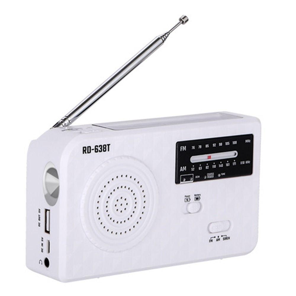 USB Charger Solar Hand Crank Radio LED Emergency Flash Light High Quality AM FM Radio  Radio