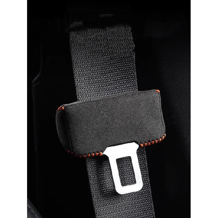 Car Interior Seat Belt Clip Buckle Suede Safety Belt Anti-Scrape Protective Sleeve Cover Modified Accessories