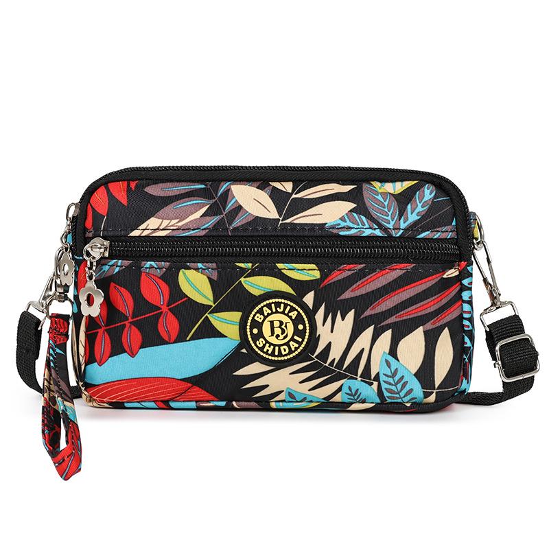 

Женская принтованная сумка кроссбоди через плечо из ткани Оксфорд для женщин среднего и пожилого возраста - Сумка для мобильного телефона и мамы 18x4x10 cm