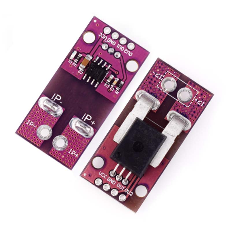 50A Hall Current Sensor Module Linear Analog AC DC 3.3V-5V ACS758 ACS758LCB-050B 100B-PFF-T For Arduino RC Model Connector