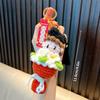 Crochet Doctor Hat Keychain Graduation Gifts Handmade Crochet Keychains Hook Woven Pendant for Backpack Bag Accessories