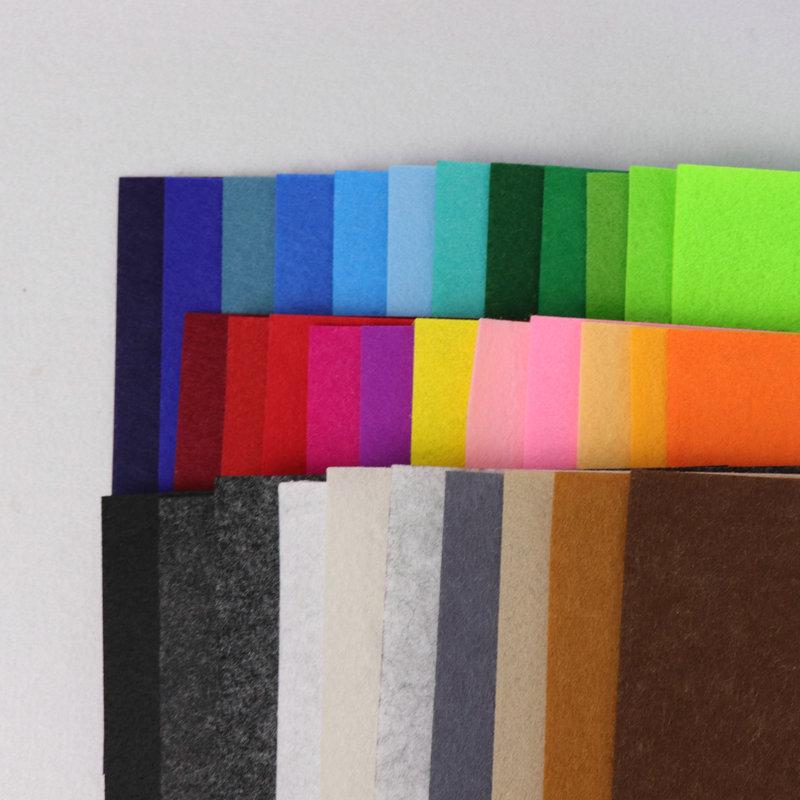 1mm Non-Woven Fabric, 20-40 Color Options, DIY Kindergarten Felt for Crafts