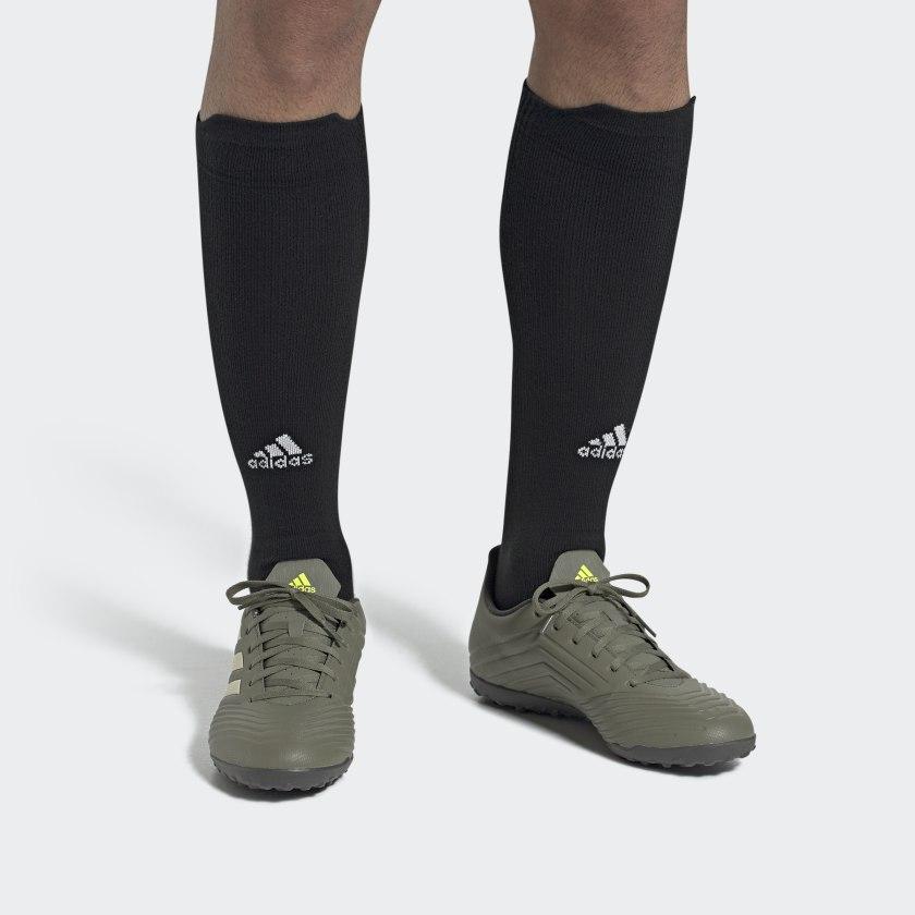 Adidas Predator 19.4 Round Toe Comfortable TF (Rubber Studs) Hard Ground Artificial Turf Ultra-Fine Slip-Resistant Durable Soccer Shoes EF8212