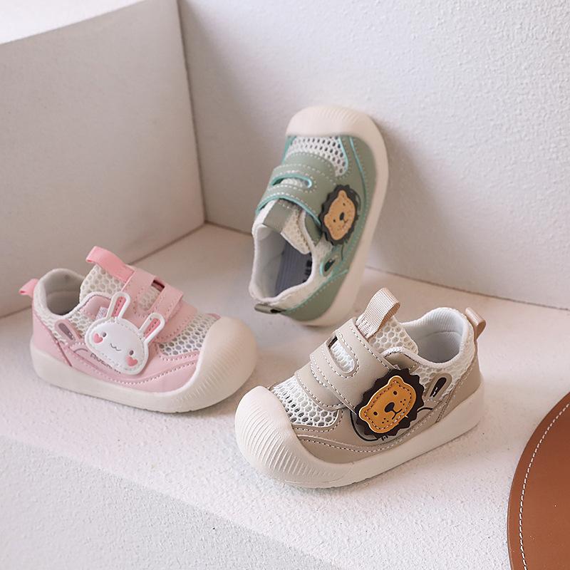 0-2 Years Old Children Boys and Girls Casual Shoes Fashion Design Mesh Breathable Non-slip Unisex Prewalker Shoes First Walkers