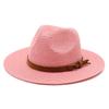 Nuovo Taglia Grande 59-60CM Cappello Panama Cappelli Estivi da Sole per Donna Uomo Esterno Spiaggia Paglia Cappellino Protezione UV Chapeau Cappello Jazz Trilby