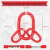 Heavy Duty Butterfly Buckle Double Ring Chain Connector Sling
