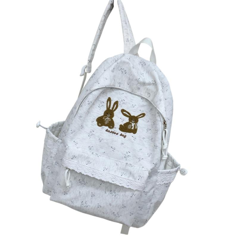 Schoolbag schoolbag new fashion versatile backpack cartoon backpack women large capacity travel commuter middle and high school student schoolbag