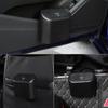 Top Quality Car Bin Hanging Vehicle Trash Garbage Dust Case Storage Box Black Square Pressing Type Can Auto Interior Accessories