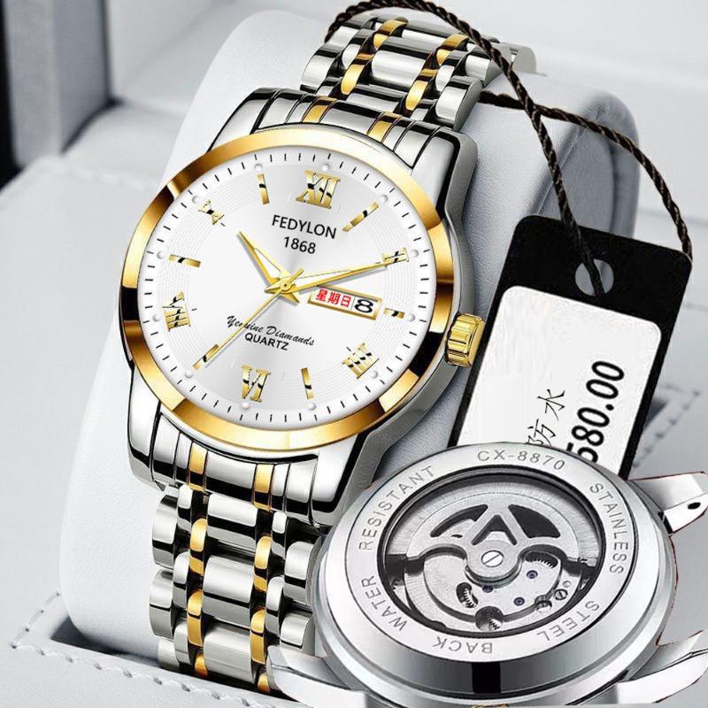 Fatilon's new watch Fully automatic non-mechanical watch Men's watch Waterproof luminous business light luxury watch Men's